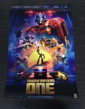 Transformers One San Diego Comic-Con Exclusive Hall H Movie Poster 19” x 13”